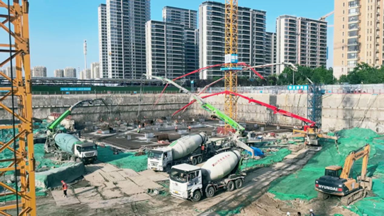 31小時(shí)，7000方！特固德商砼圓滿完成中建二局跨國區(qū)域總部集聚區(qū)項(xiàng)目1#樓筏板混凝土供應(yīng)任務(wù)